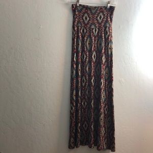 FULL TILT tribal print maxi skirt